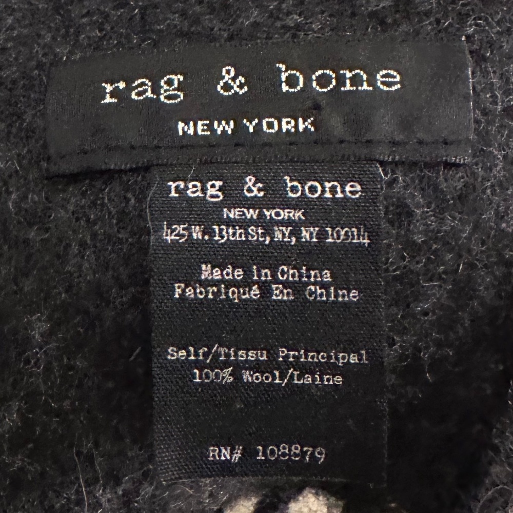 Rag & Bone Varsity Stripe Wool Felt Wrap - image 4